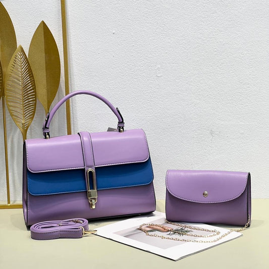 Ensemble sac à main élégant 2 pièces avec bandoulière